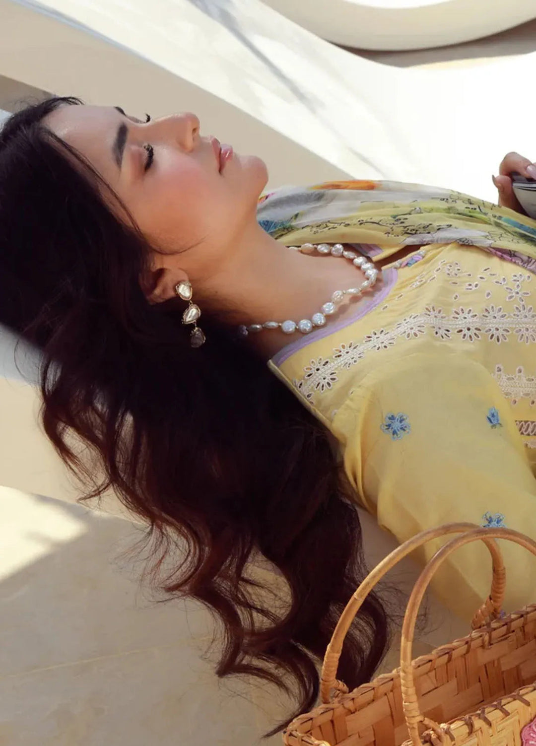 Gulmina Embroidered Lawn Suit Unstitched 3 Piece GLM25US Daffodils - Summer Collection