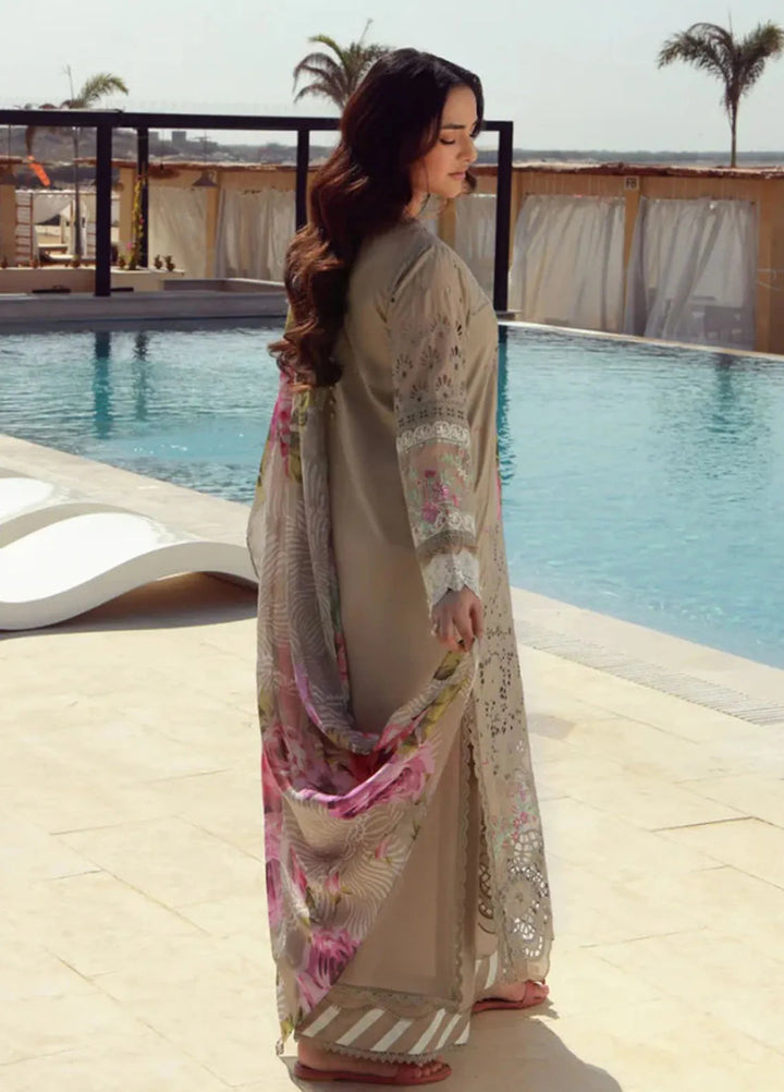 Gulmina Embroidered Lawn Suit Unstitched 3 Piece GLM25US Mahay - Summer Collection