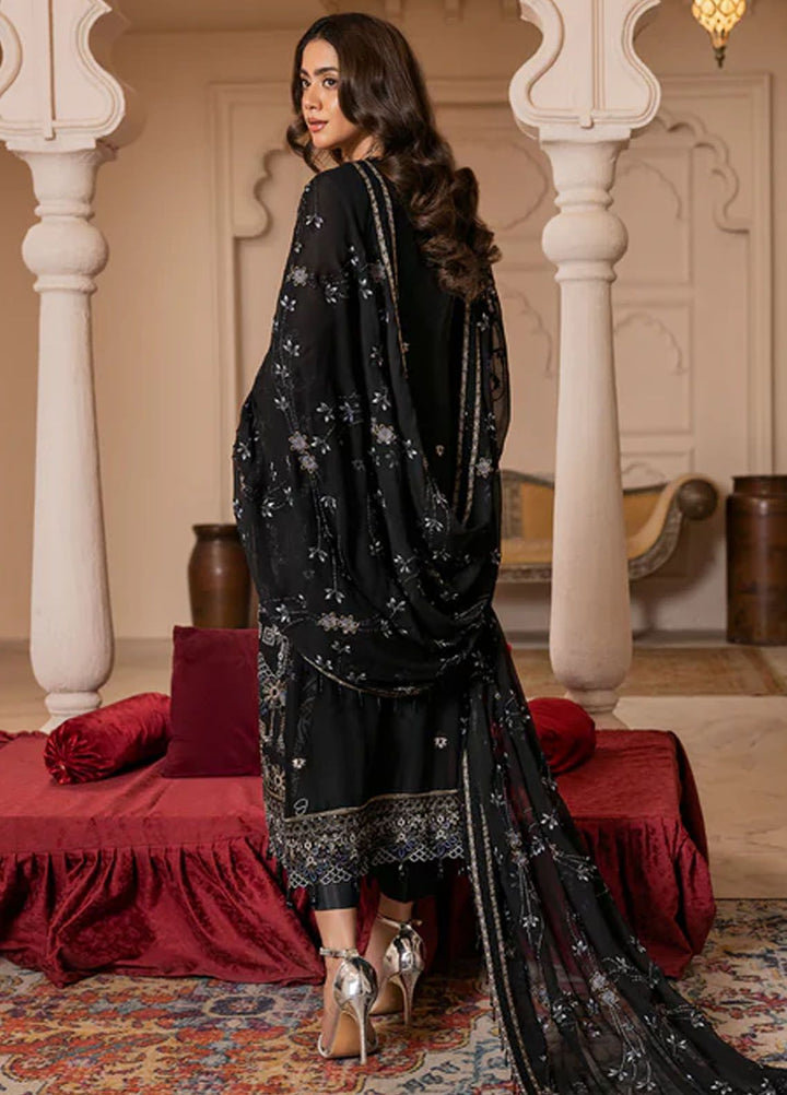 Gulmira By House Of Nawab Embroidered Chiffon Suits Unstitched 3 Piece HON24G4 D-01 Zaira - Luxury Collection