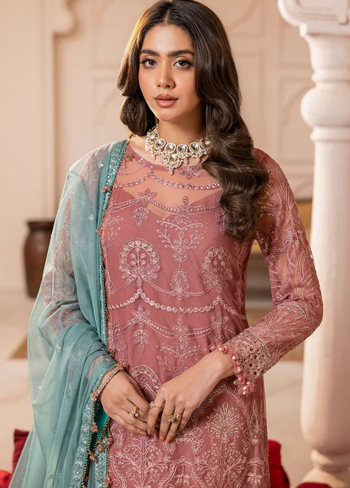 Gulmira By House Of Nawab Embroidered Net Suits Unstitched 3 Piece HON24G4 D-02 Tala - Luxury Collection
