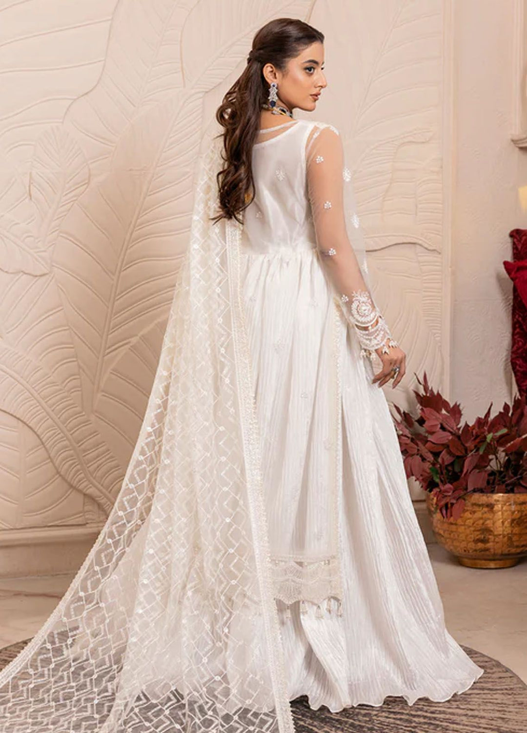 Gulmira By House Of Nawab Embroidered Net Suits Unstitched 3 Piece HON24G4 D-05 Taroob - Luxury Collection