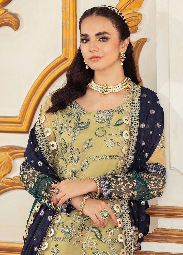 Gulmira By House of Nawab Embroidered Organza Suits Unstitched 3 Piece HON23G3 D-03 Fasana - Luxury Collection