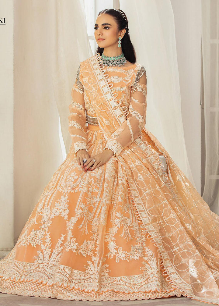 Gulmira By House of Nawab Embroidered Organza Suits Unstitched 3 Piece HON23G3 D-04 Meshki - Luxury Collection