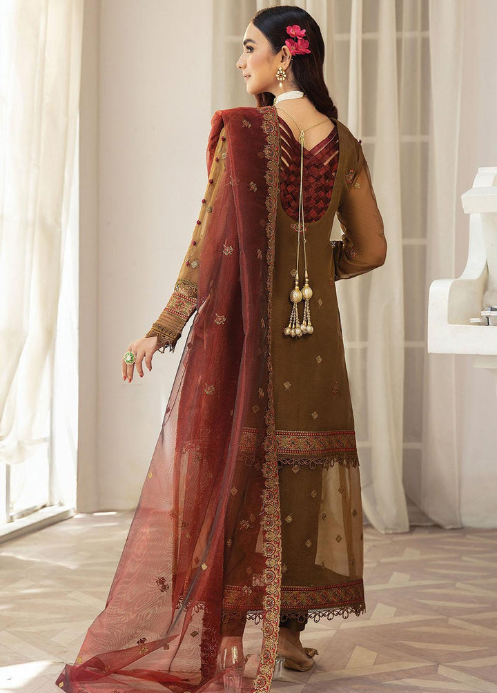 Gulmira By House of Nawab Embroidered Organza Suits Unstitched 3 Piece HON23G3 D-05 Hessa - Luxury Collection