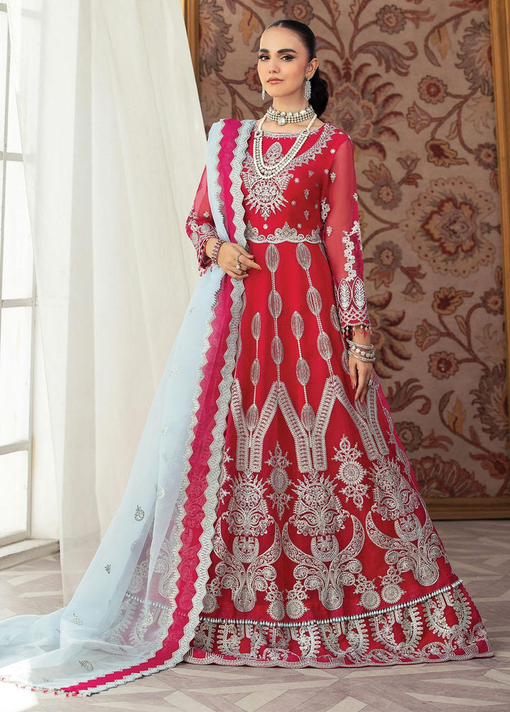 Gulmira By House of Nawab Embroidered Organza Suits Unstitched 3 Piece HON23G3 D-07 Taeen - Luxury Collection