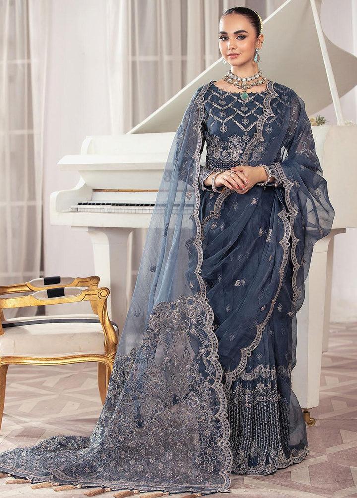 Gulmira By House of Nawab Embroidered Organza Suits Unstitched 3 Piece HON23G3 D-08 Khuaab - Luxury Collection