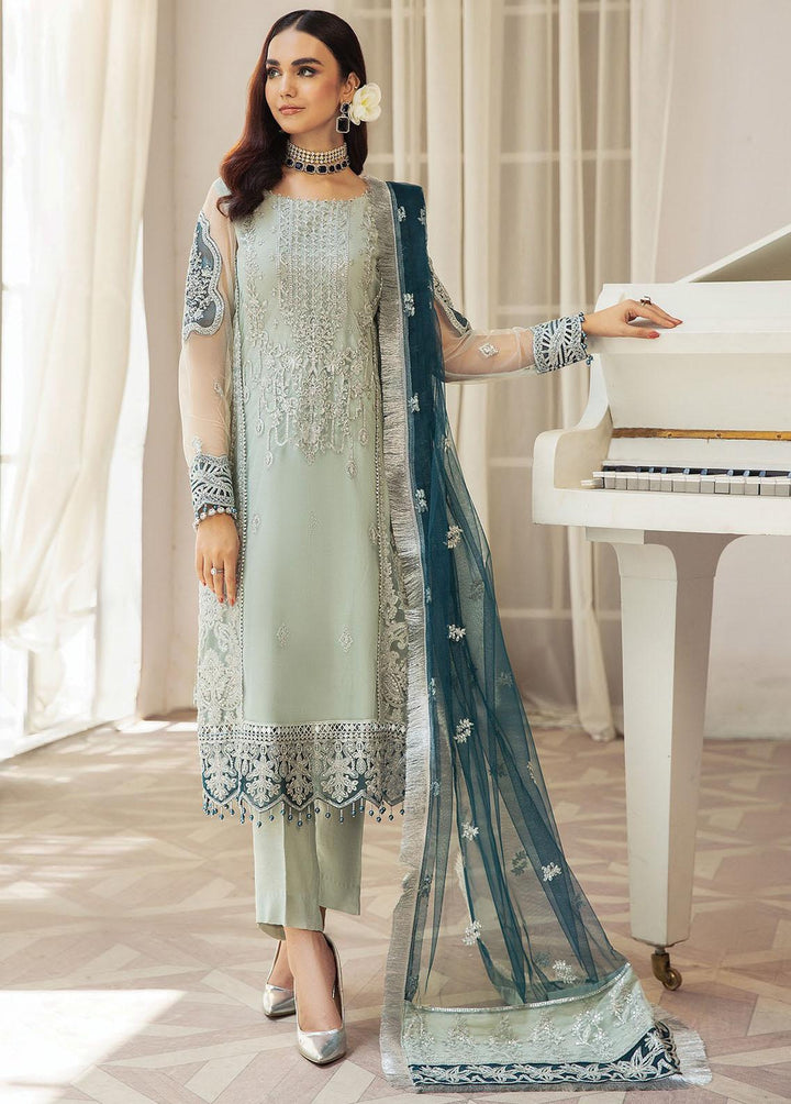Gulmira By House of Nawab Embroidered Net Suits Unstitched 3 Piece HON23G3 D-09 Anmol - Luxury Collection