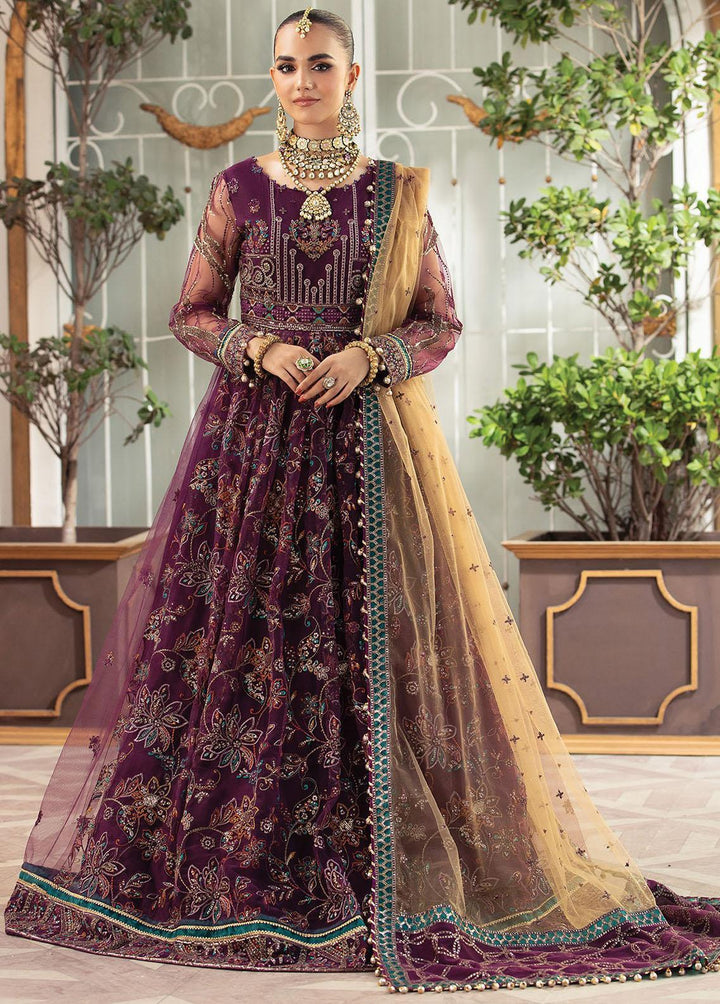 Gulmira By House of Nawab Embroidered Net Suits Unstitched 3 Piece HON23G3 D-10 Afak - Luxury Collection