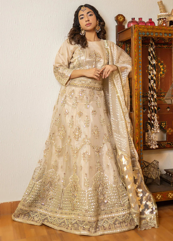 Gulnoor Pret Embroidered Bareeze Net 3 Piece Suit Iconic