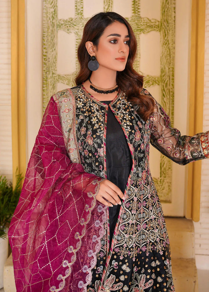 Gulnoor Pret Embroidered Bareeze Net 3 Piece Suit Kalaakari