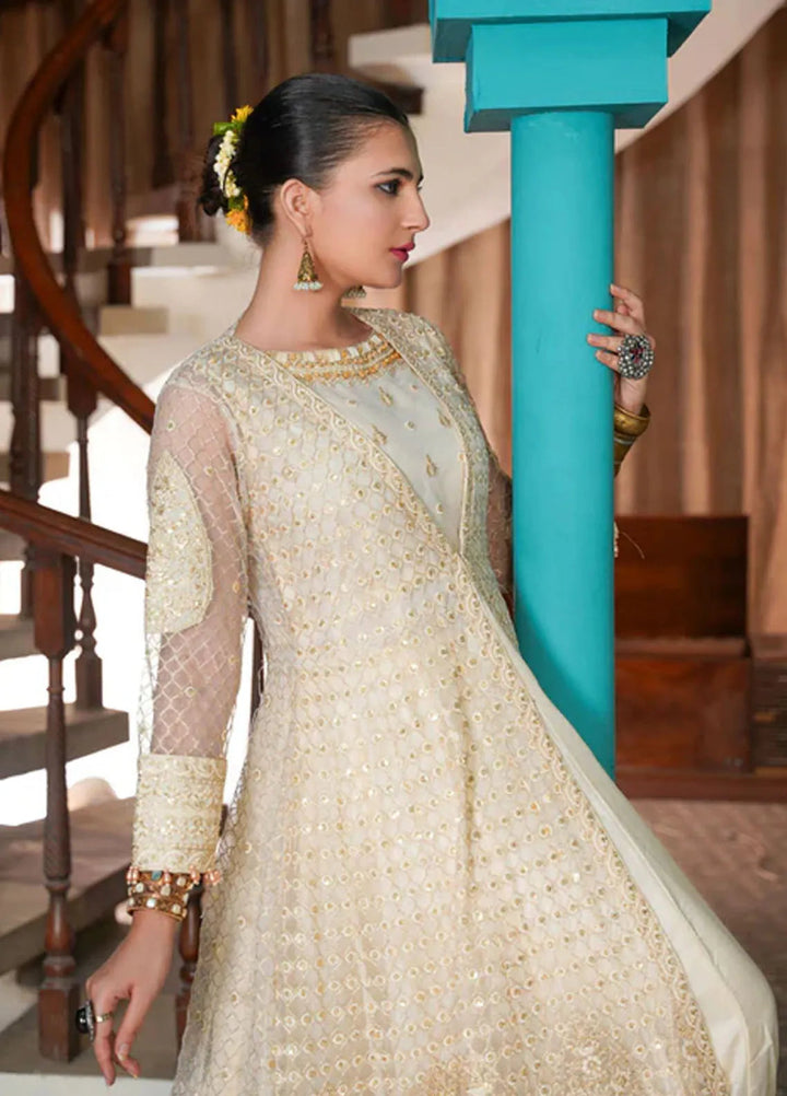 Gulnoor Pret Embroidered Bareeze Net 3 Piece Suit Maansi