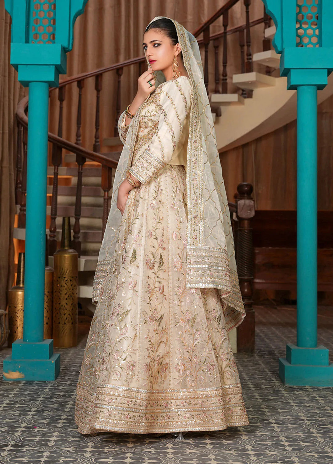 Gulnoor Pret Embroidered Organza 3 Piece Suit Ayra