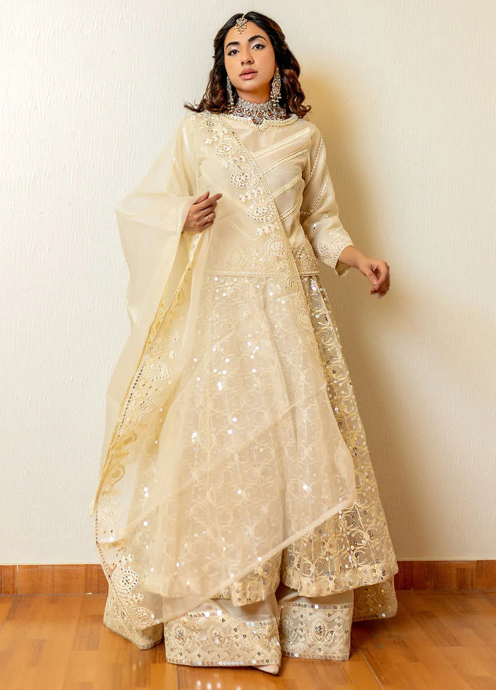 Gulnoor Pret Embroidered Organza 3 Piece Suit Everly