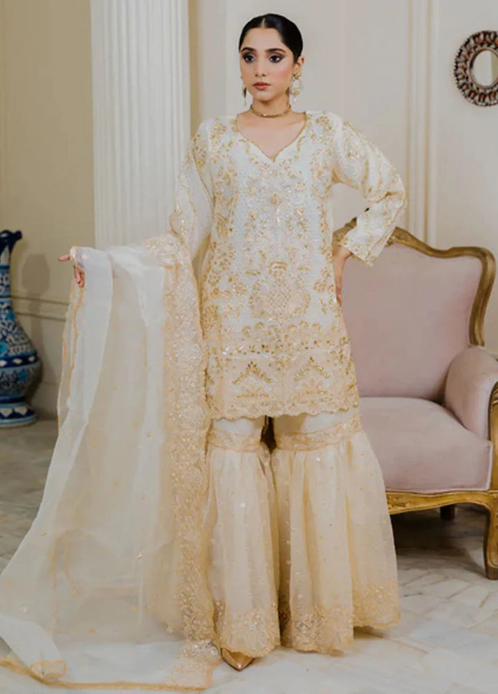 Gulnoor Pret Embroidered Organza 3 Piece Suit Ira