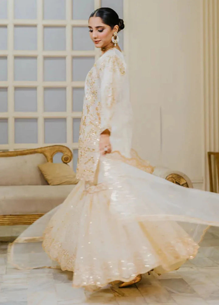 Gulnoor Pret Embroidered Organza 3 Piece Suit Ira