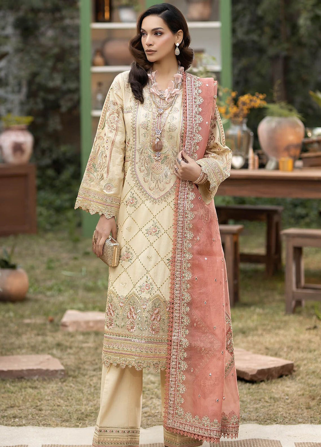 Gulposh by Serene Premium Embroidered Lawn Suits Unstitched 3 Piece SP24G SL 41 Layla - Summer Collection