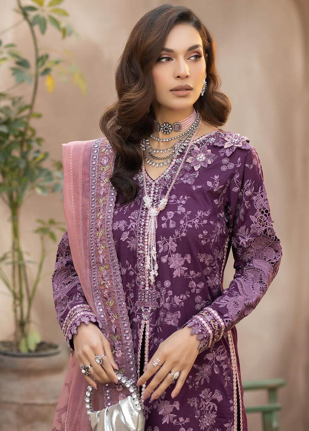 Gulposh by Serene Premium Embroidered Lawn Suits Unstitched 3 Piece SP24G SL 43 Amayrah - Summer Collection