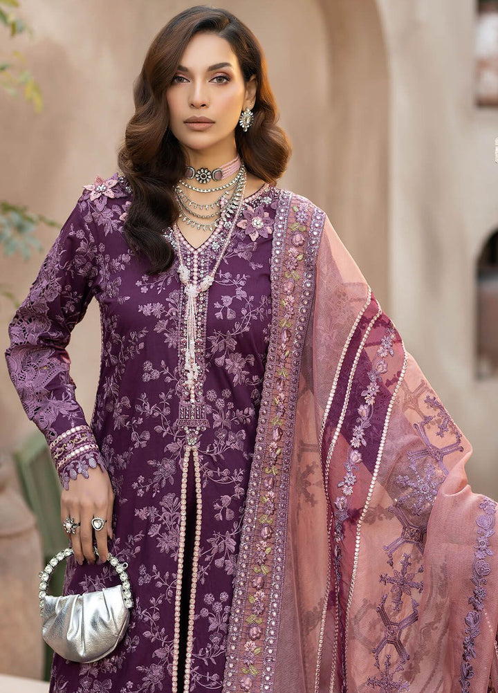 Gulposh by Serene Premium Embroidered Lawn Suits Unstitched 3 Piece SP24G SL 43 Amayrah - Summer Collection