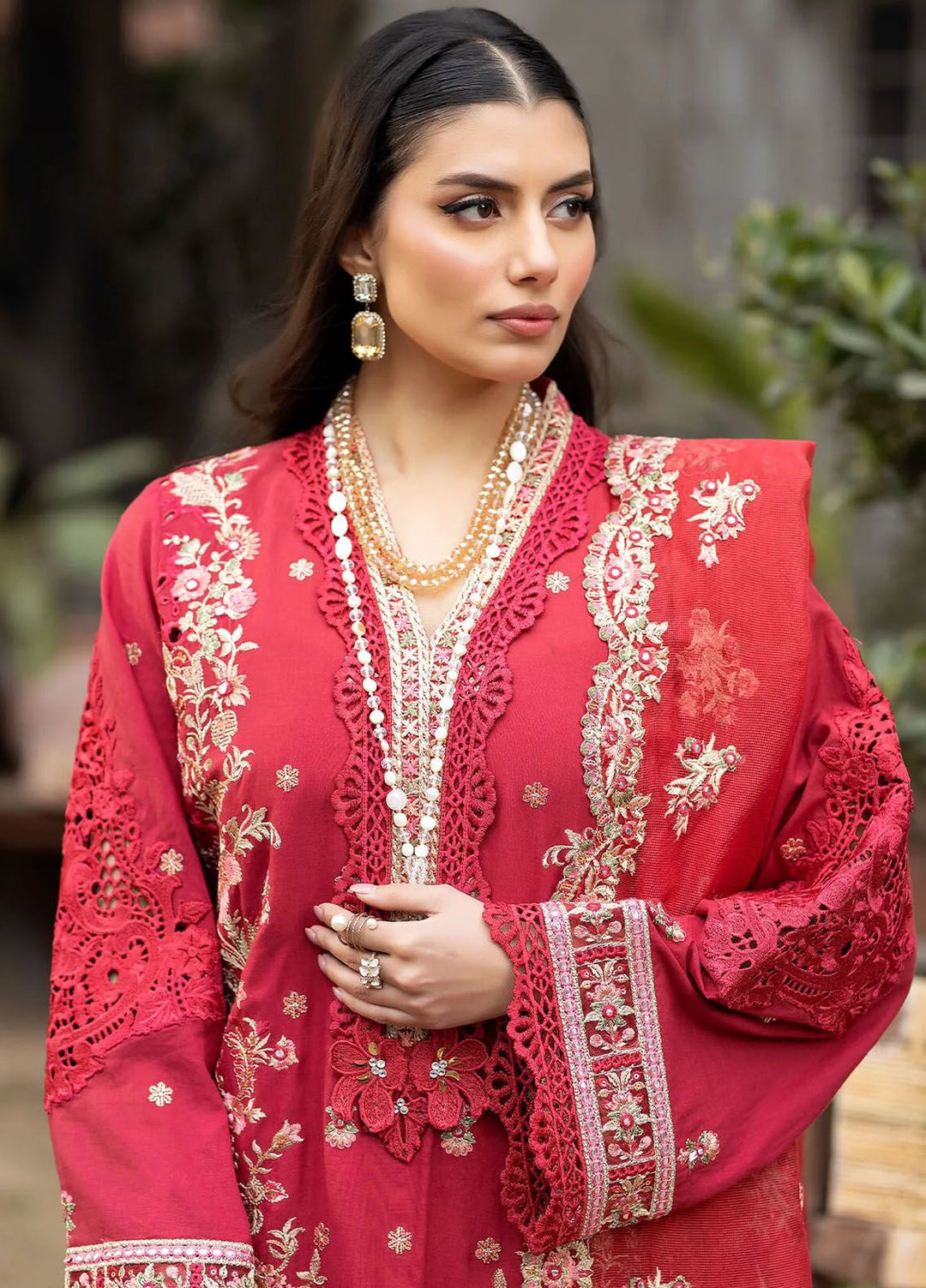 Gulposh by Serene Premium Embroidered Lawn Suits Unstitched 3 Piece SP24G SL 46 Amal - Summer Collection