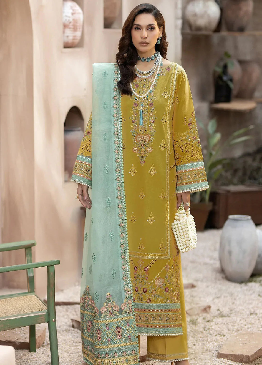 Gulposh by Serene Premium Embroidered Lawn Suits Unstitched 3 Piece SP24G SL 44 Zaira - Summer Collection