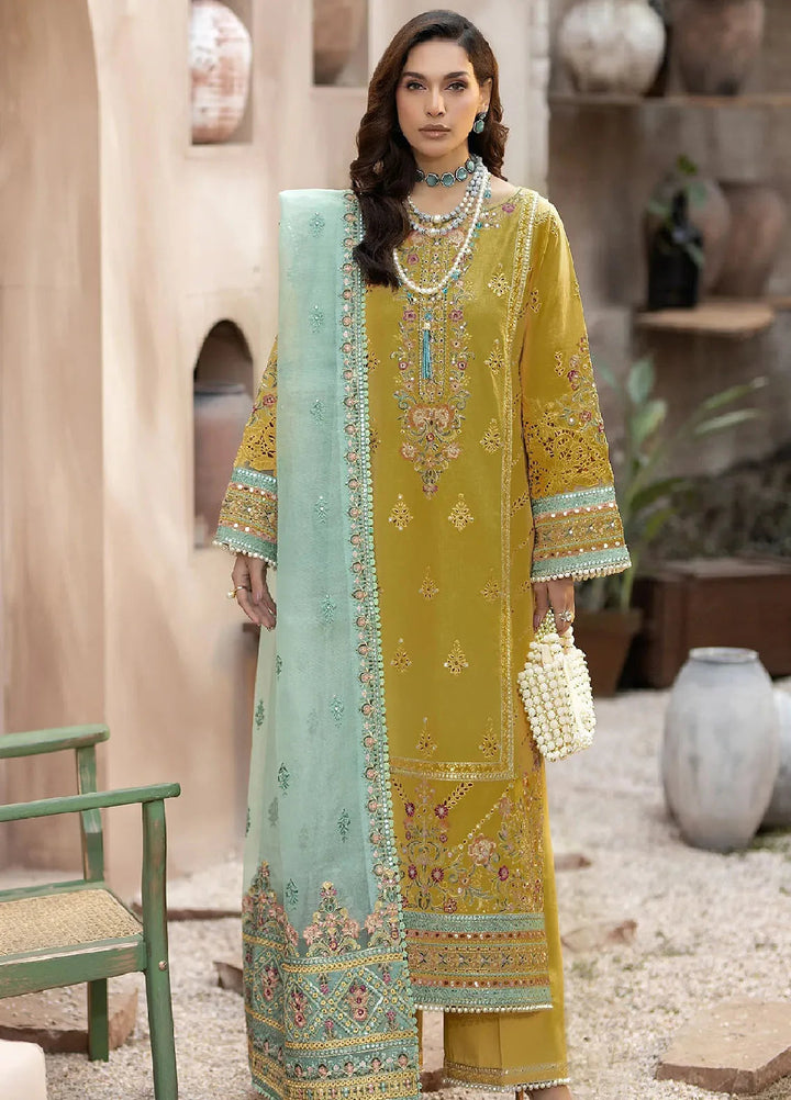 Gulposh by Serene Premium Embroidered Lawn Suits Unstitched 3 Piece SP24G SL 44 Zaira - Summer Collection
