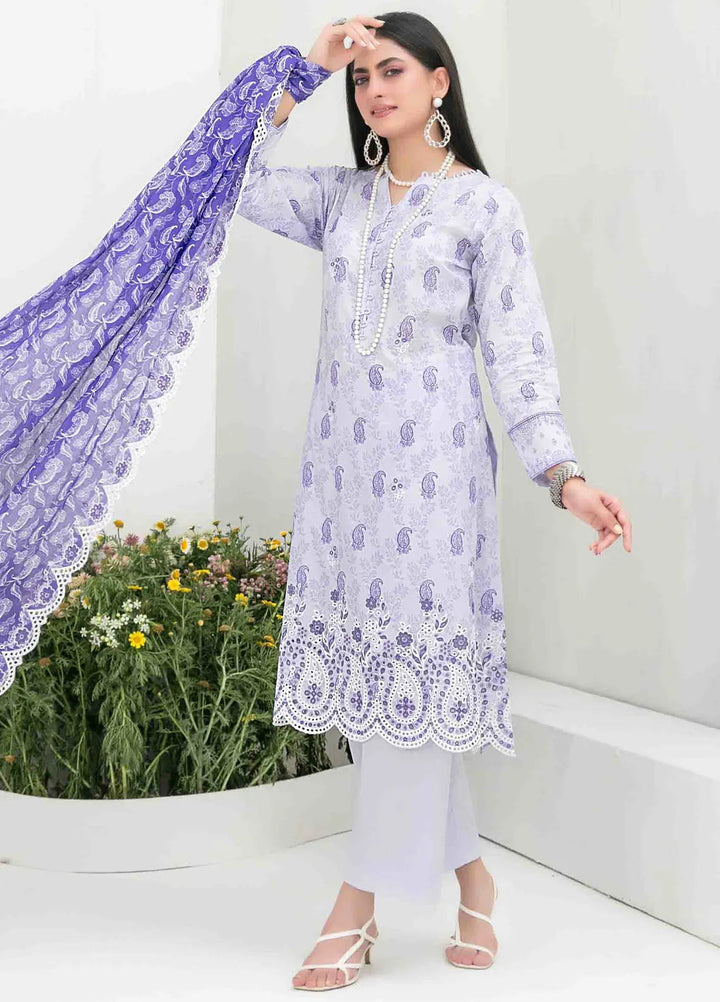 Gulposh by Tawakkal Fabric Embroidered Lawn Suit Unstitched 3 Piece TWF24G D-2511 - Summer Collection