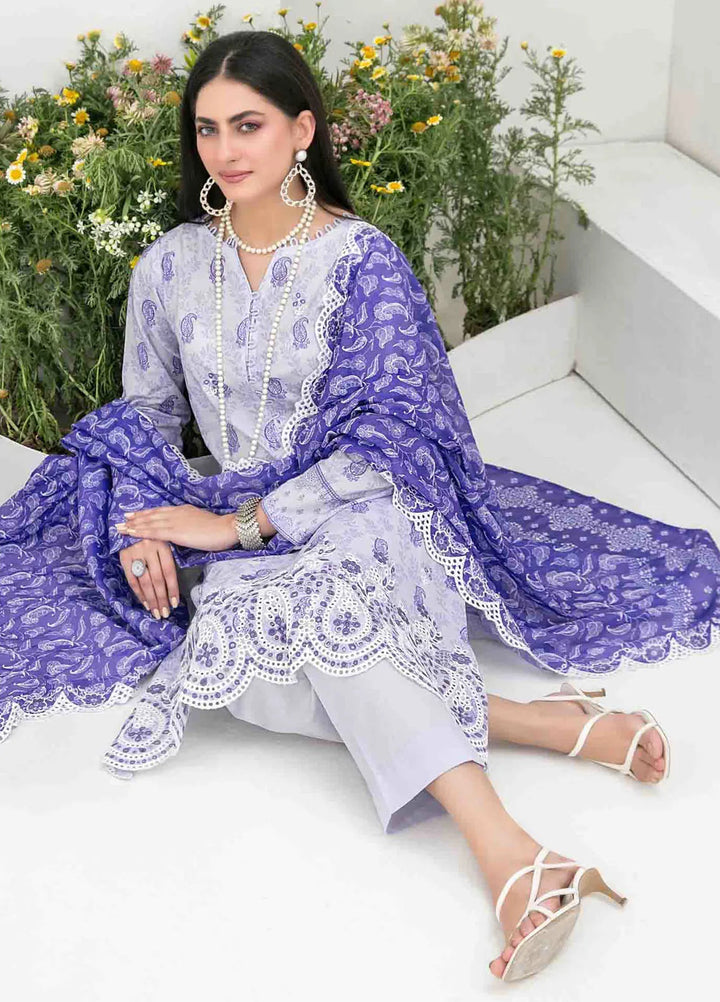 Gulposh by Tawakkal Fabric Embroidered Lawn Suit Unstitched 3 Piece TWF24G D-2511 - Summer Collection
