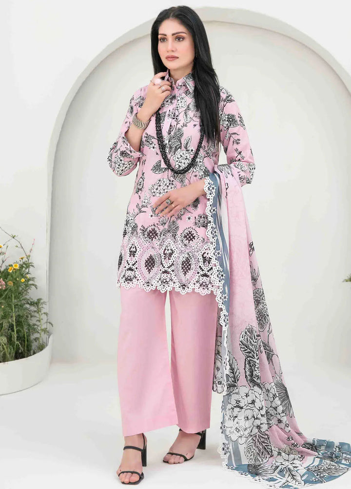 Gulposh by Tawakkal Fabric Embroidered Lawn Suit Unstitched 3 Piece TWF24G D-2515 - Summer Collection
