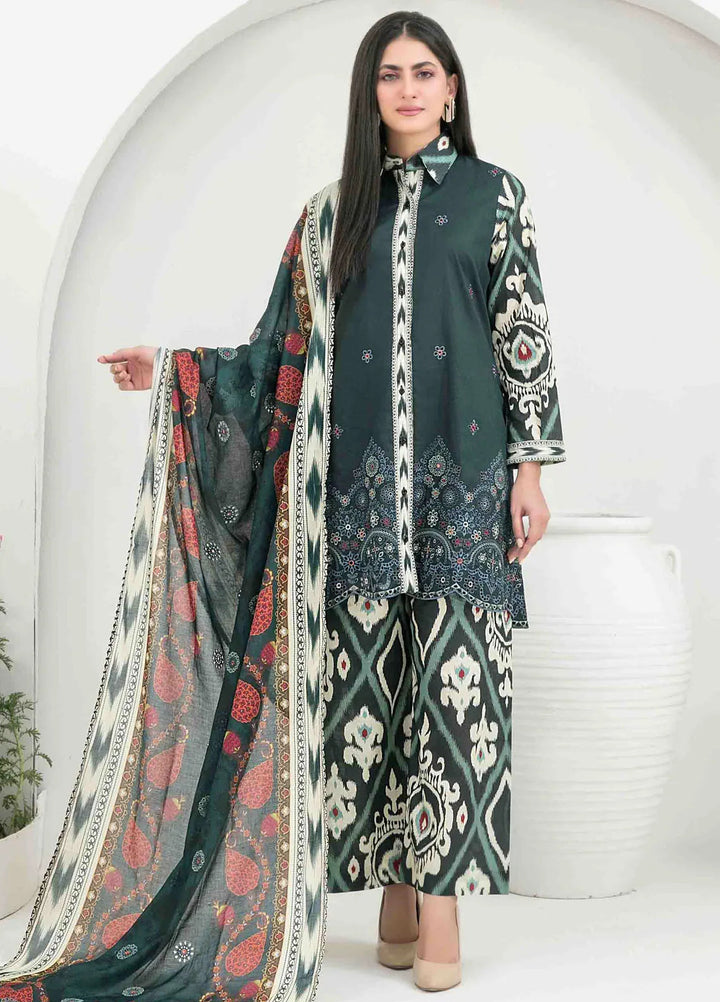 Gulposh by Tawakkal Fabric Embroidered Lawn Suit Unstitched 3 Piece TWF24G D-2516 - Summer Collection
