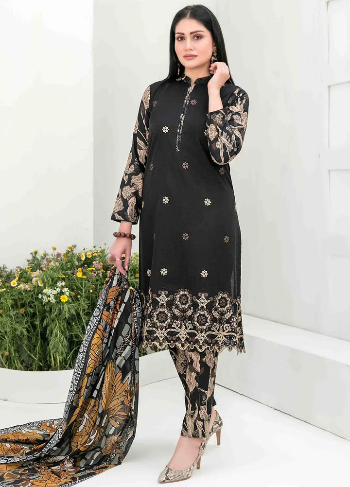Gulposh by Tawakkal Fabric Embroidered Lawn Suit Unstitched 3 Piece TWF24G D-2517 - Summer Collection