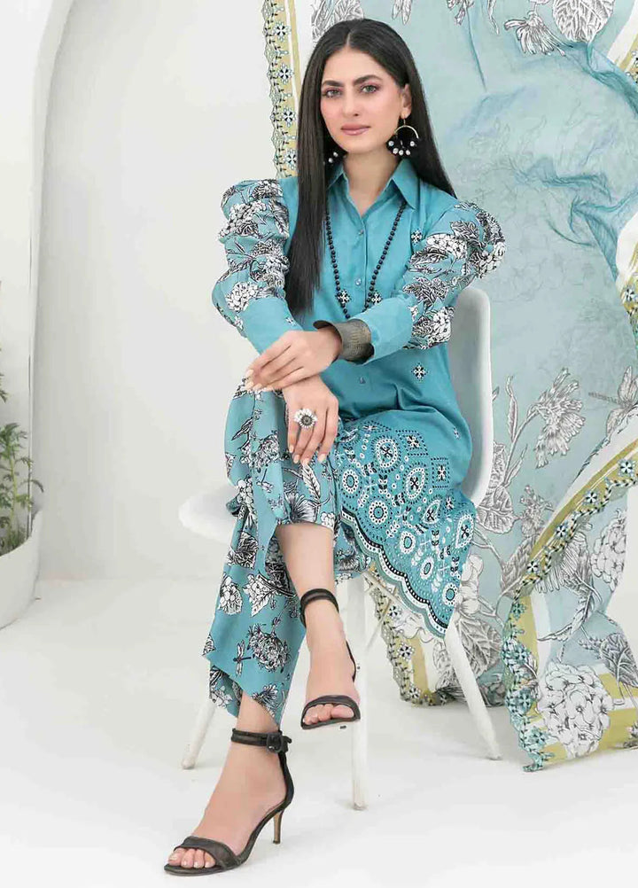 Gulposh by Tawakkal Fabric Embroidered Lawn Suit Unstitched 3 Piece TWF24G D-2519 - Summer Collection