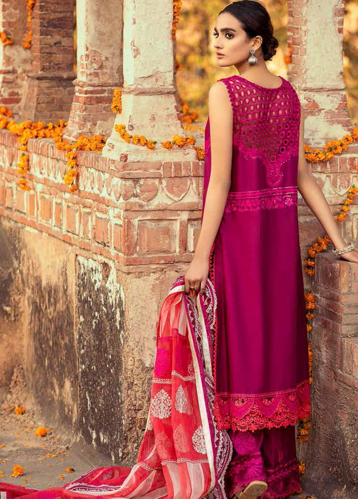 Gulzar By Charizma Embroidered Lawn Suits Unstitched 3 Piece CRZ21G 02 Plum Perfection - Summer Collection