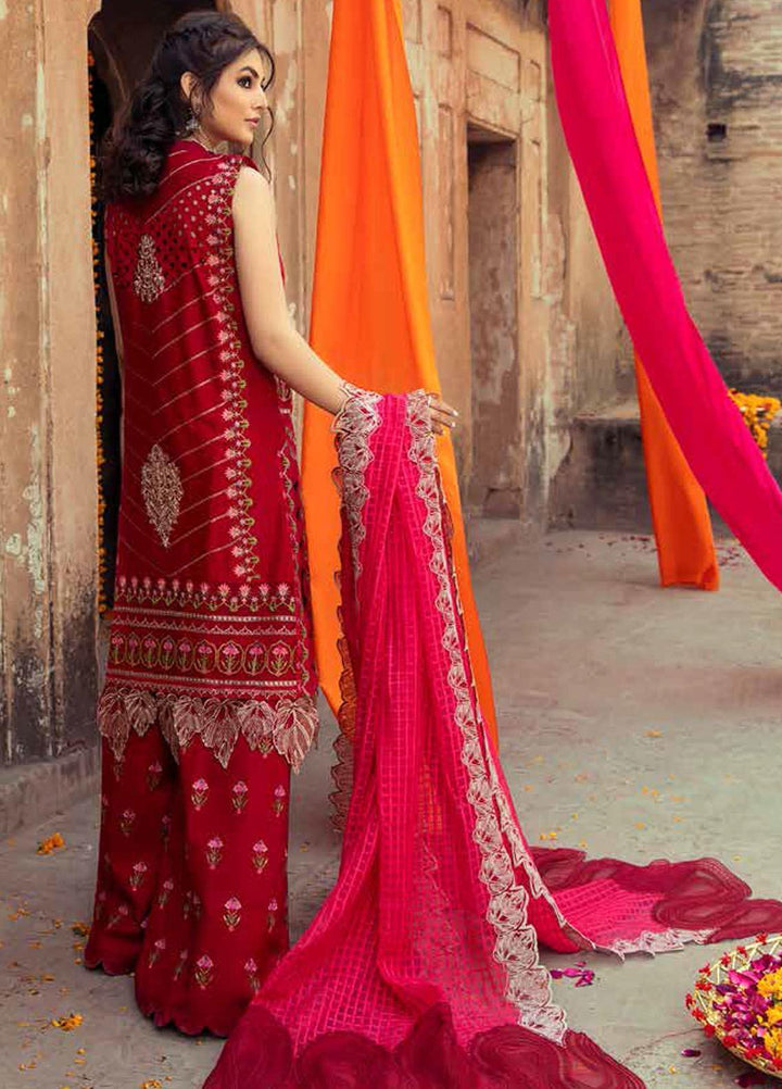 Gulzar By Charizma Embroidered Lawn Suits Unstitched 3 Piece CRZ21G 04 Rosy Future - Summer Collection