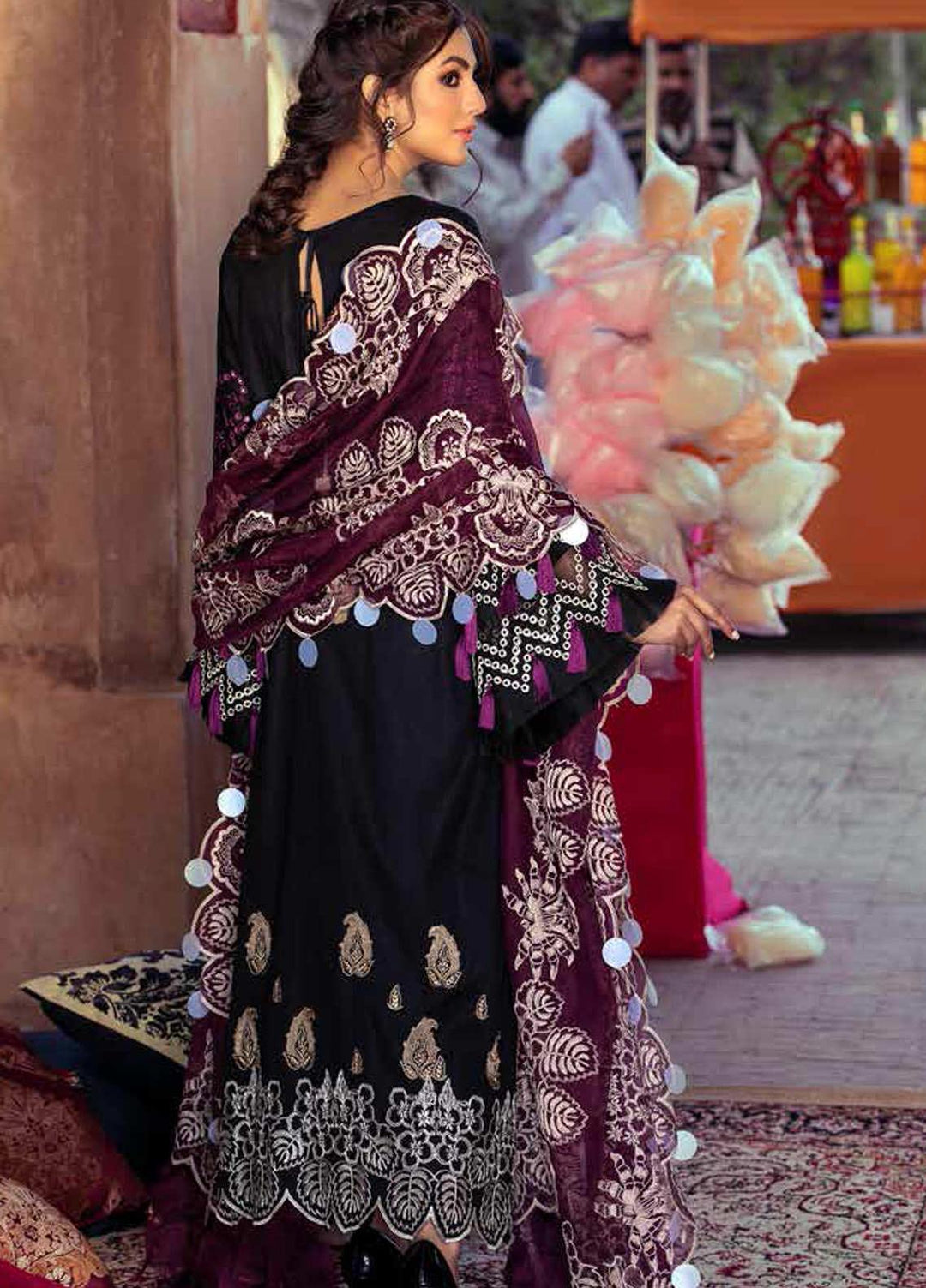 Gulzar By Charizma Embroidered Lawn Suits Unstitched 3 Piece CRZ21G 08 Wisdom Pearle-Ple - Summer Collection