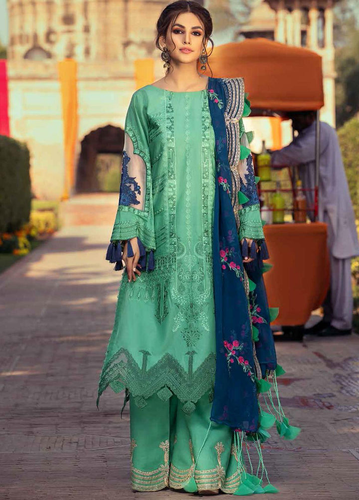 Gulzar By Charizma Embroidered Lawn Suits Unstitched 3 Piece CRZ21G 09 Shine Away - Summer Collection