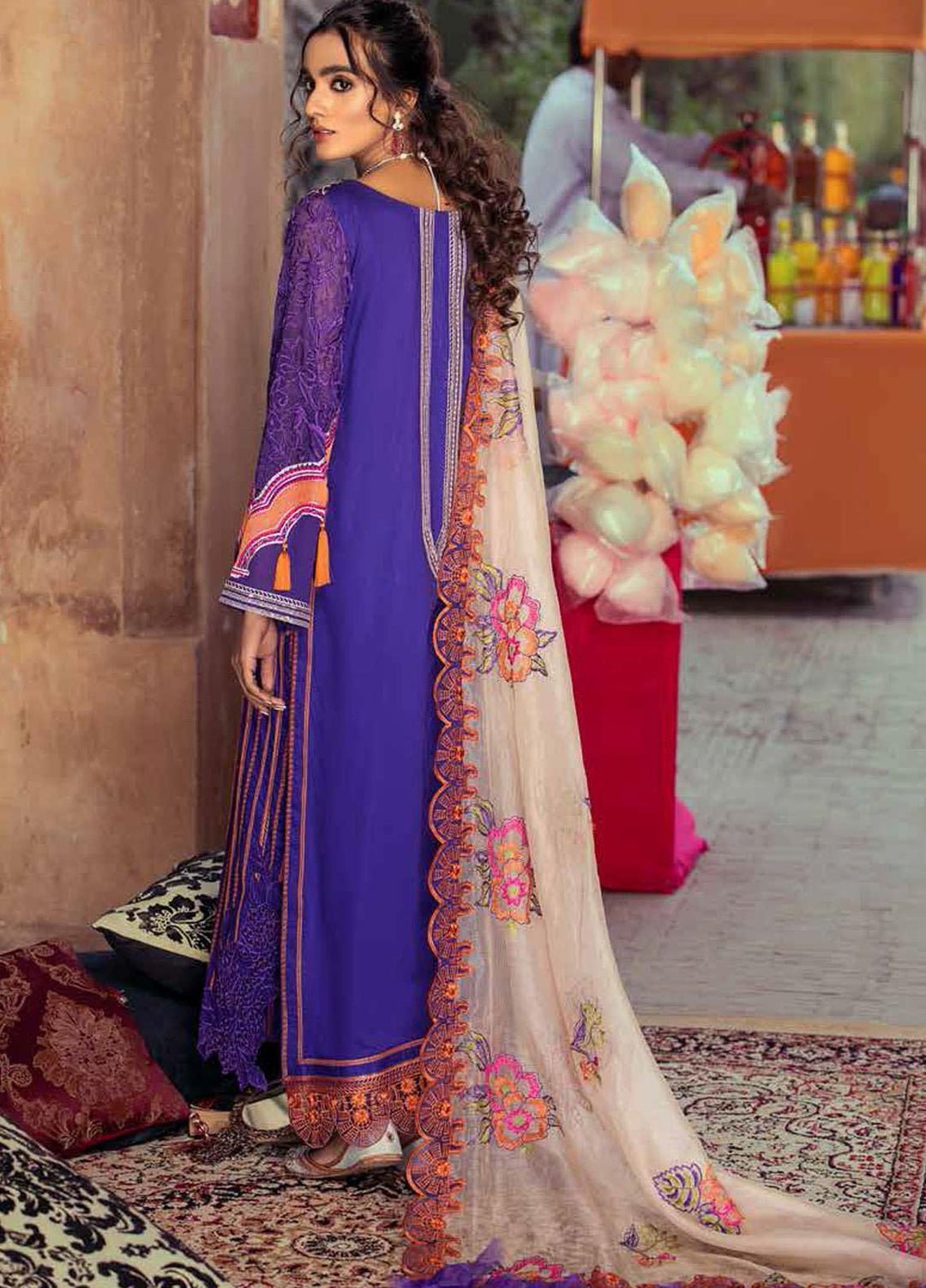 Gulzar By Charizma Embroidered Lawn Suits Unstitched 3 Piece CRZ21G 10 Pure Radiance - Summer Collection