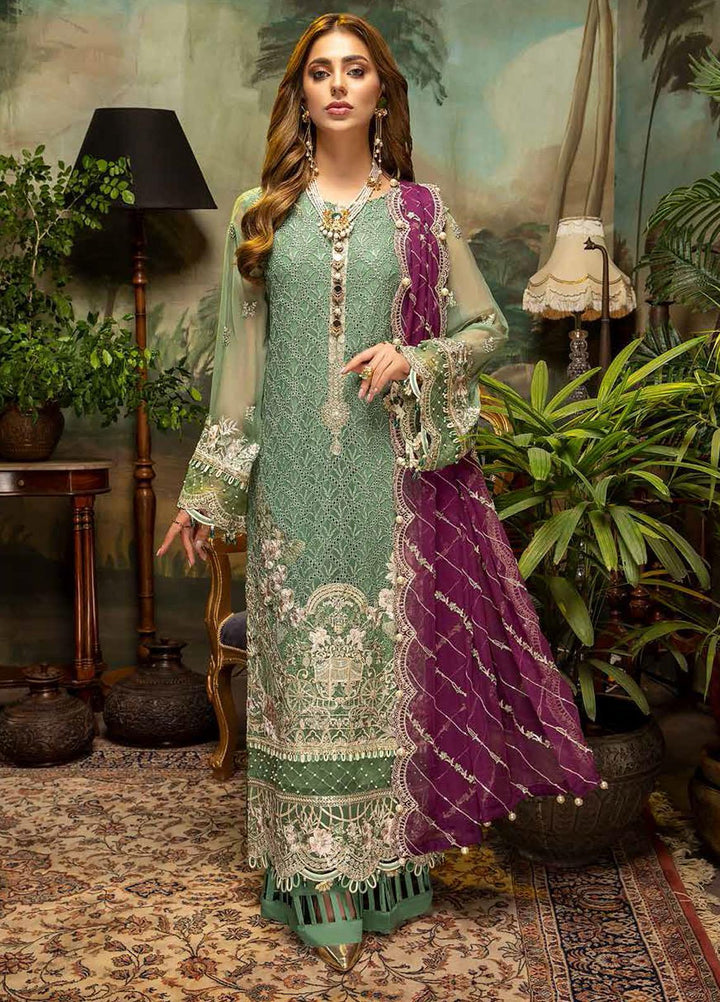 Guzarish by Adan's Libas Embroidered Chiffon Suits Unstitched 3 Piece AL21GC 01 Blingy Tunes - Luxury Collection
