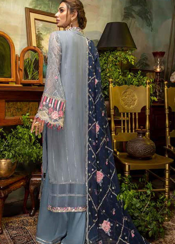 Guzarish by Adan's Libas Embroidered Chiffon Suits Unstitched 3 Piece AL21GC 09 Seasonal Blooms - Luxury Collection