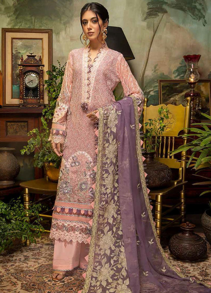 Guzarish by Adan's Libas Embroidered Chiffon Suits Unstitched 3 Piece AL21GC 10 Dramatic Thrive - Luxury Collection