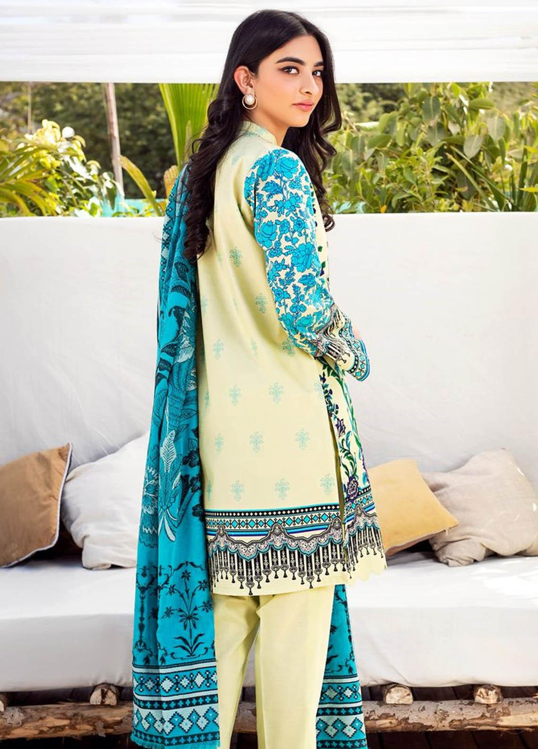 Orient Textile Embroidered Lawn Suits Unstitched 3 Piece OTL-20-143 B - Summer Collection