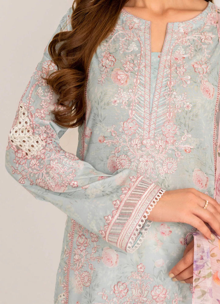 Guzel by Iznik Embroidered Lawn Suit Unstitched 3 Piece IZ24G IGL-01 - Summer Collection