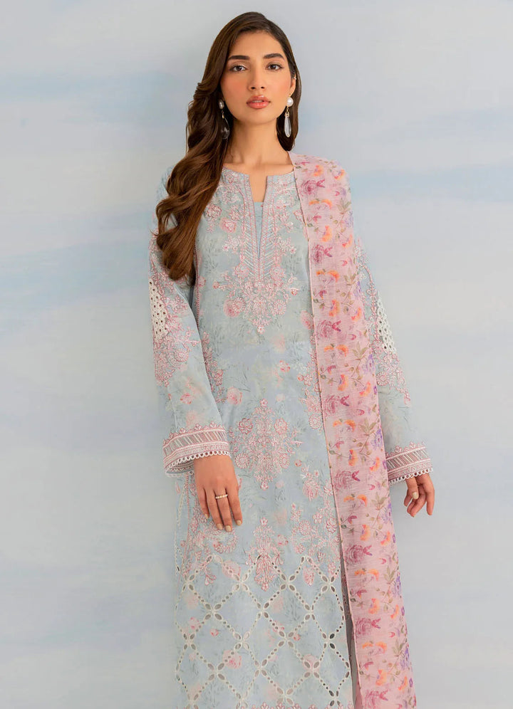Guzel by Iznik Embroidered Lawn Suit Unstitched 3 Piece IZ24G IGL-01 - Summer Collection