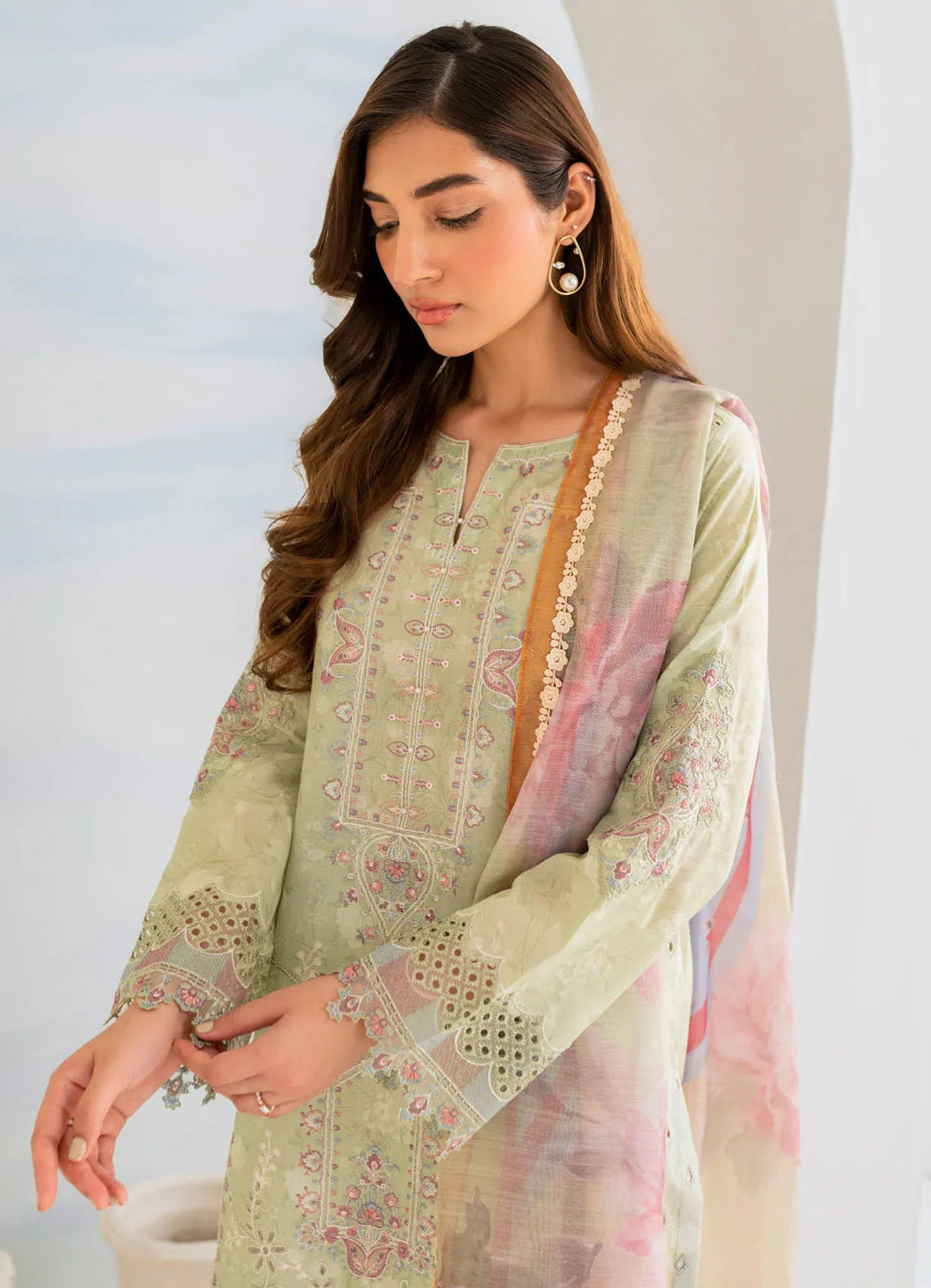 Guzel by Iznik Embroidered Lawn Suit Unstitched 3 Piece IZ24G IGL-02 - Summer Collection