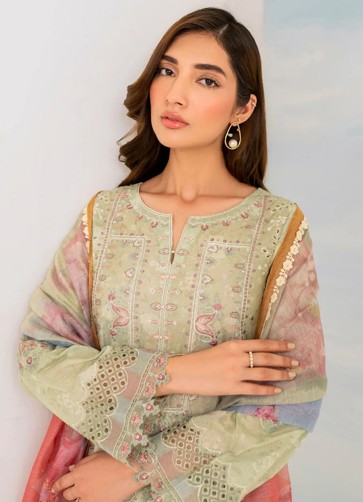 Guzel by Iznik Embroidered Lawn Suit Unstitched 3 Piece IZ24G IGL-02 - Summer Collection