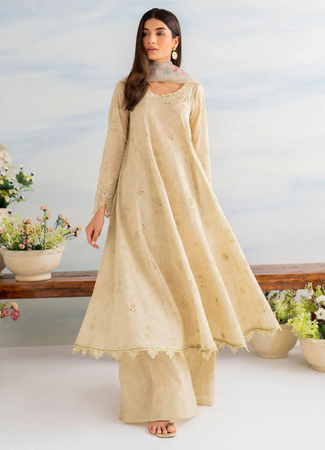 Guzel by Iznik Embroidered Lawn Suit Unstitched 3 Piece IZ24G IGL-03 - Summer Collection