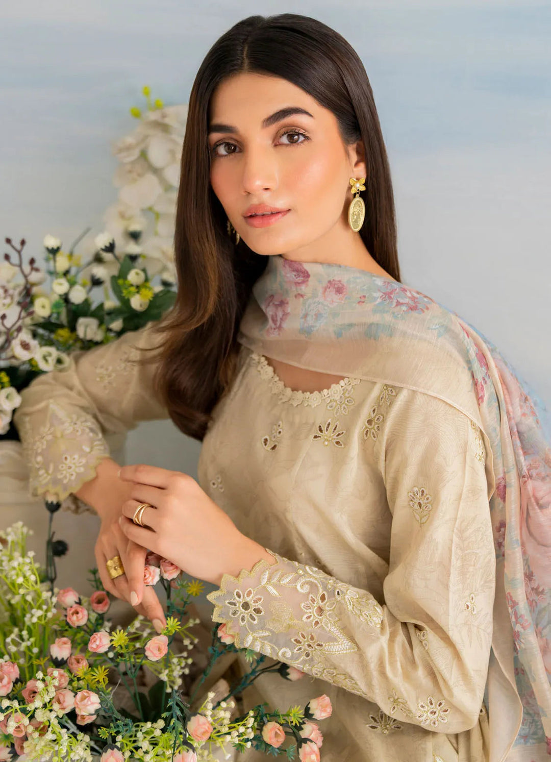 Guzel by Iznik Embroidered Lawn Suit Unstitched 3 Piece IZ24G IGL-03 - Summer Collection
