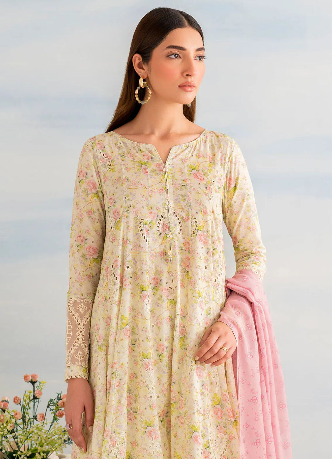 Guzel by Iznik Embroidered Lawn Suit Unstitched 3 Piece IZ24G IGL-07 - Summer Collection