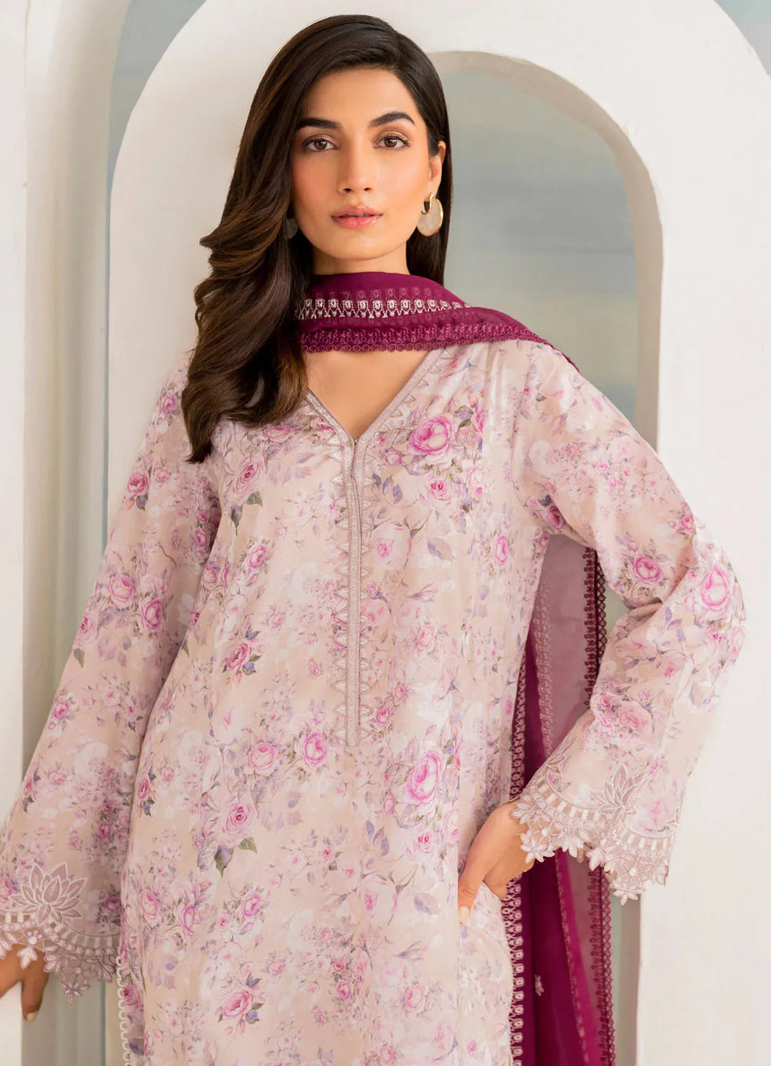 Guzel by Iznik Embroidered Lawn Suit Unstitched 3 Piece IZ24G IGL-08 - Summer Collection
