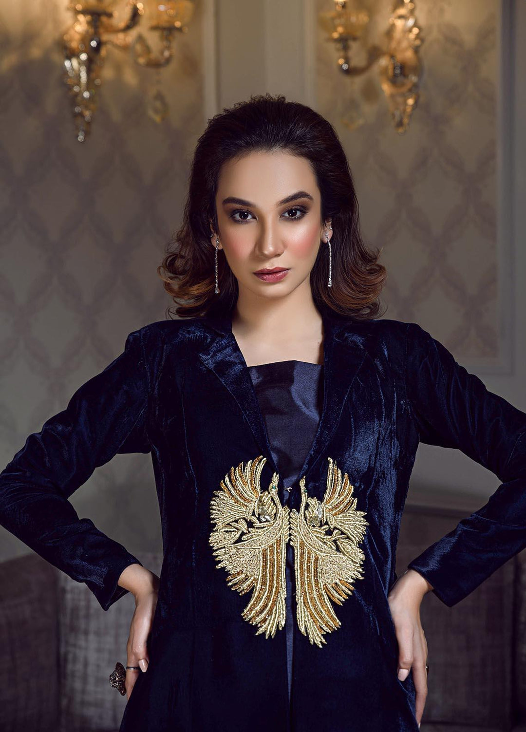 Mehak Yaqoob Pret Luxury Velvet 3 piece MY21G Ashina