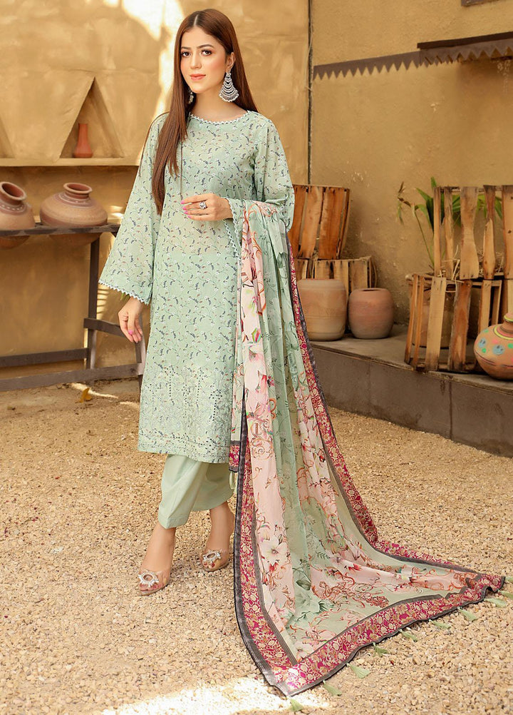 Guzel By Riaz Arts Embroidered Lawn Suits Unstitched 3 Piece RA21-G2 01 - Summer Collection